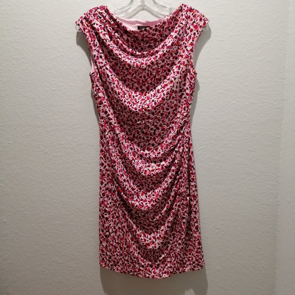 Ann Taylor Elegant Pink Floral Dress - Size Petite SP